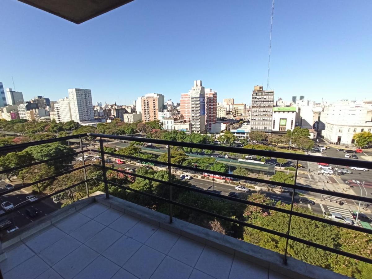 Amplio Studio Con Balcon Completamente Blindado, Proteccion Para Ninos Y Vista Abierta A La 9 De Julio Buenos Aires Kültér fotó