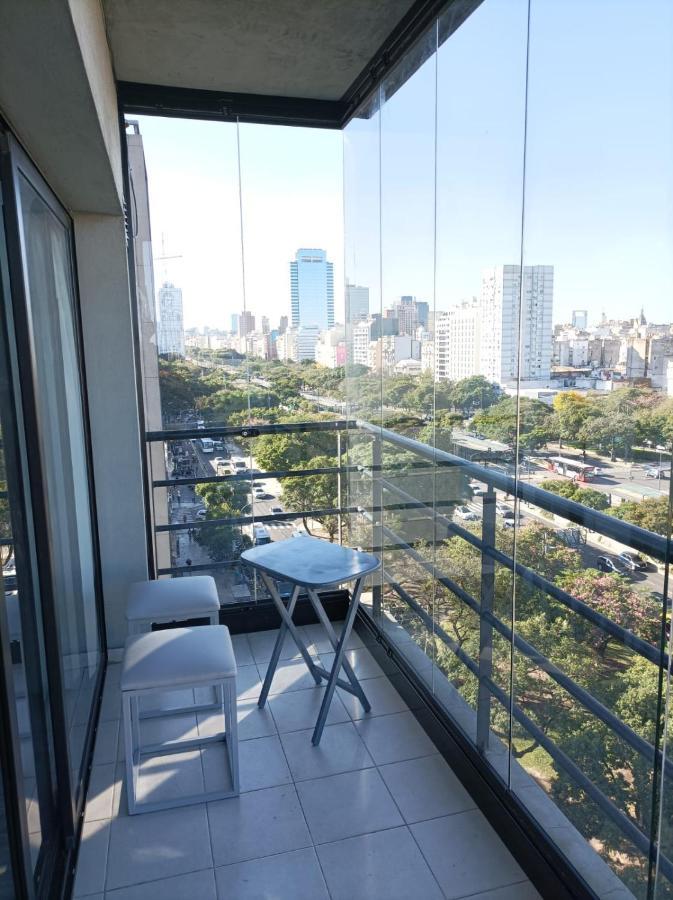 Amplio Studio Con Balcon Completamente Blindado, Proteccion Para Ninos Y Vista Abierta A La 9 De Julio Buenos Aires Kültér fotó